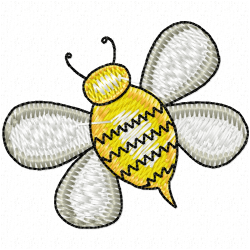 Bees Embroidery Design 9